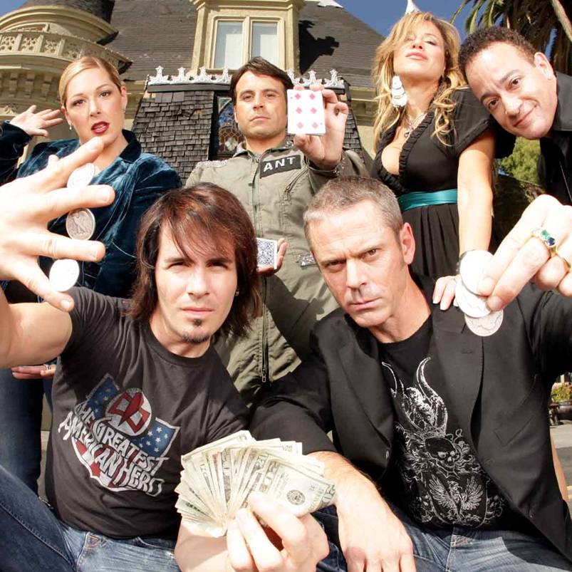 Celebracadabra — ensemble cast performing magic for the promotional photograph